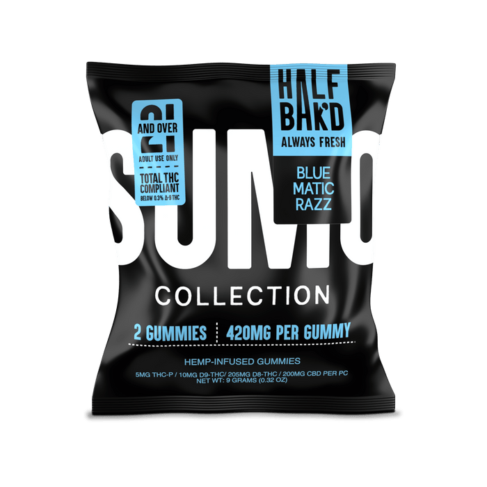 Bluematic Razz | Sumo Gummies - Gummies -  HALF BAK'D