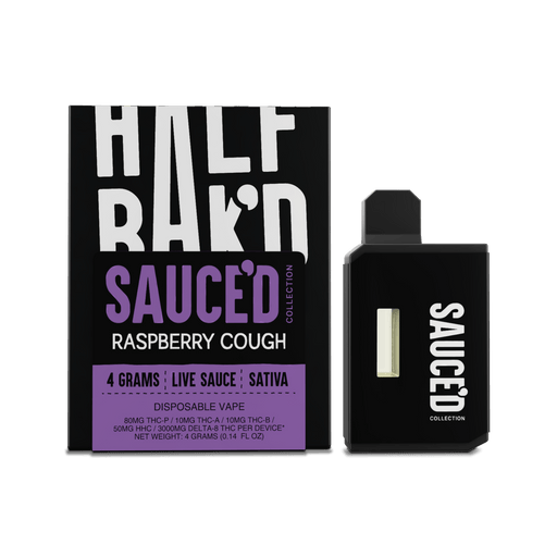 Raspberry Cough | 4G Sativa Disposable - Disposable -  HALF BAK'D