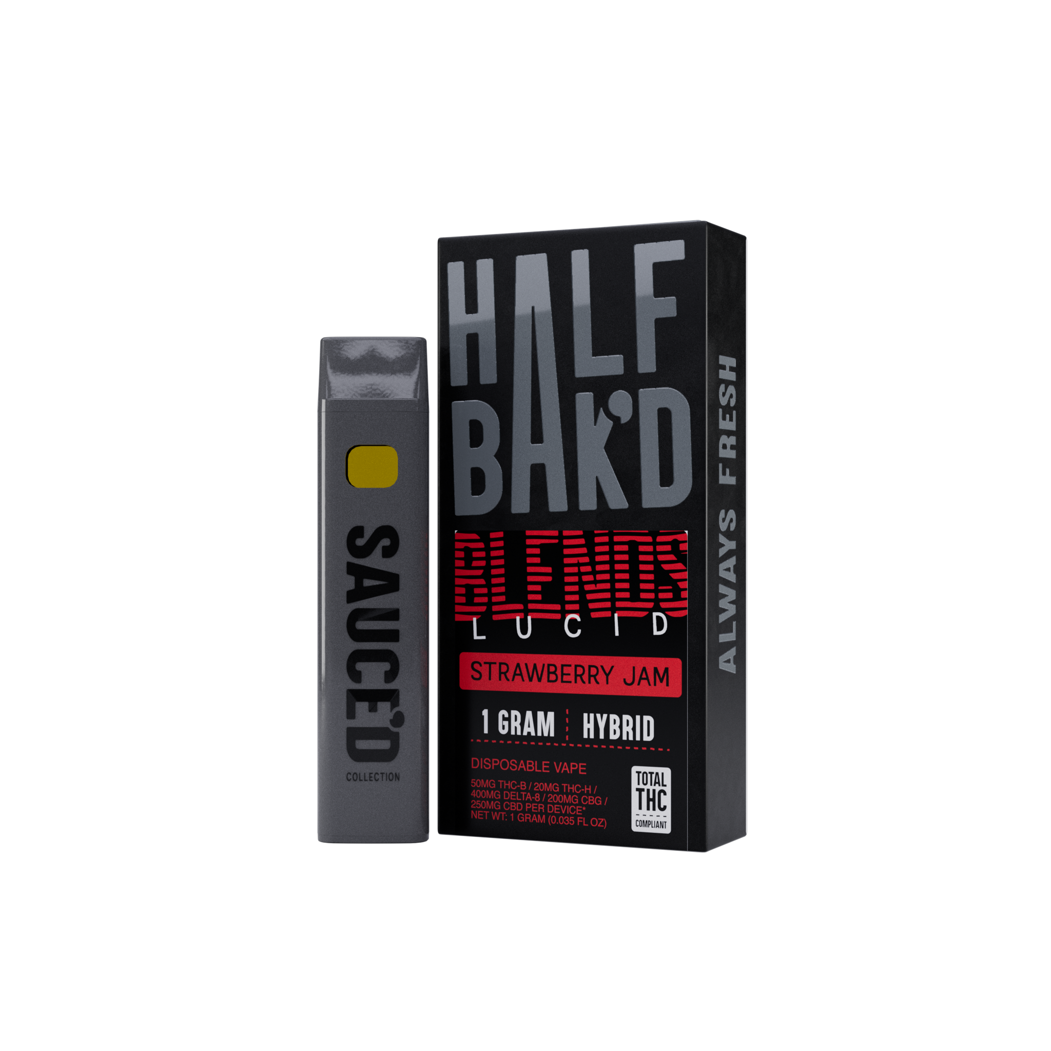 Strawberry Jam | 1G Hybrid Disposable | Lucid Blend