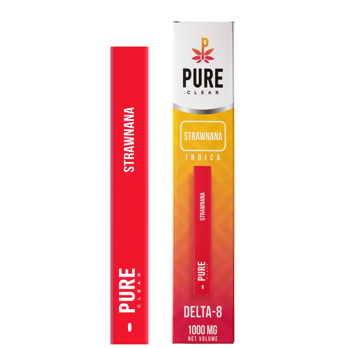 Pure Clear Strawnana Delta-8 1000mg Disposable - Happi