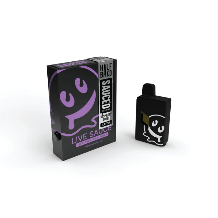 Raspberry Cough by SAUCE'D Collection | 4-Gram Live Resin Disposable (Sativa)